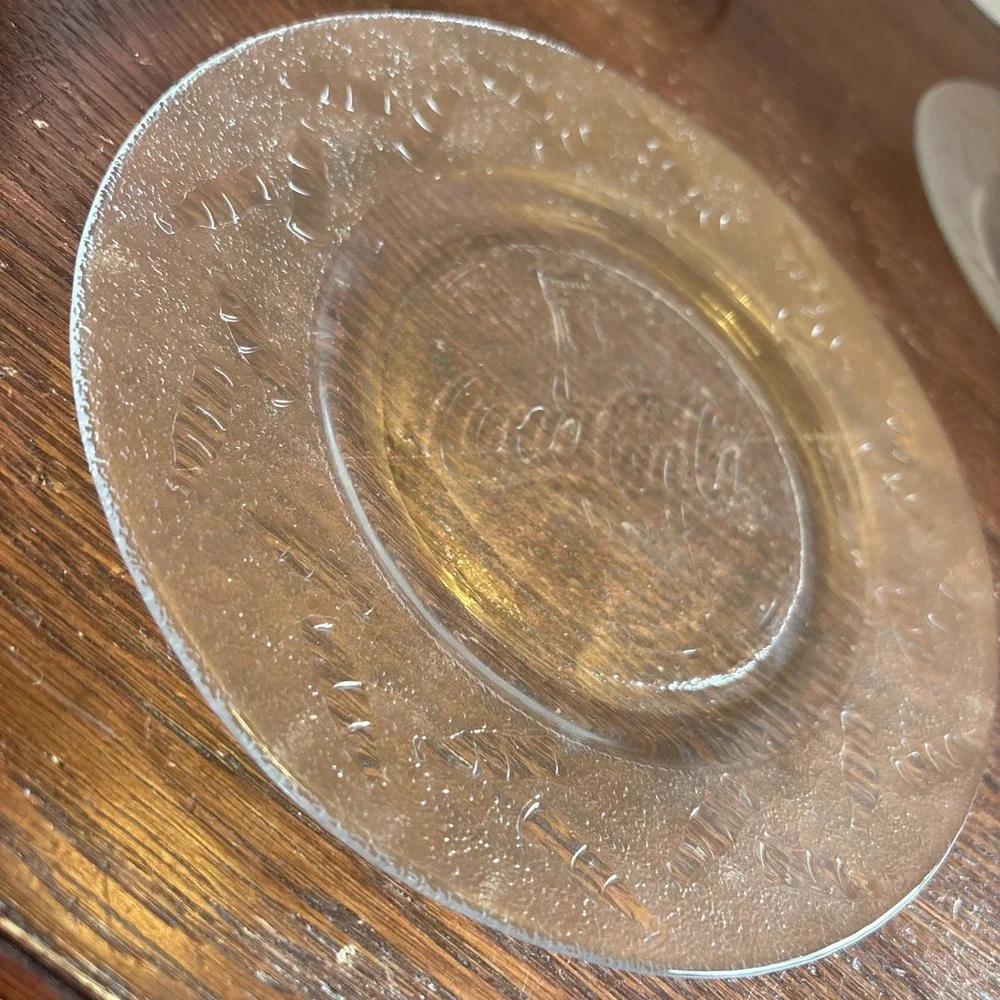 Coca Cola Frosted Glass 7.75